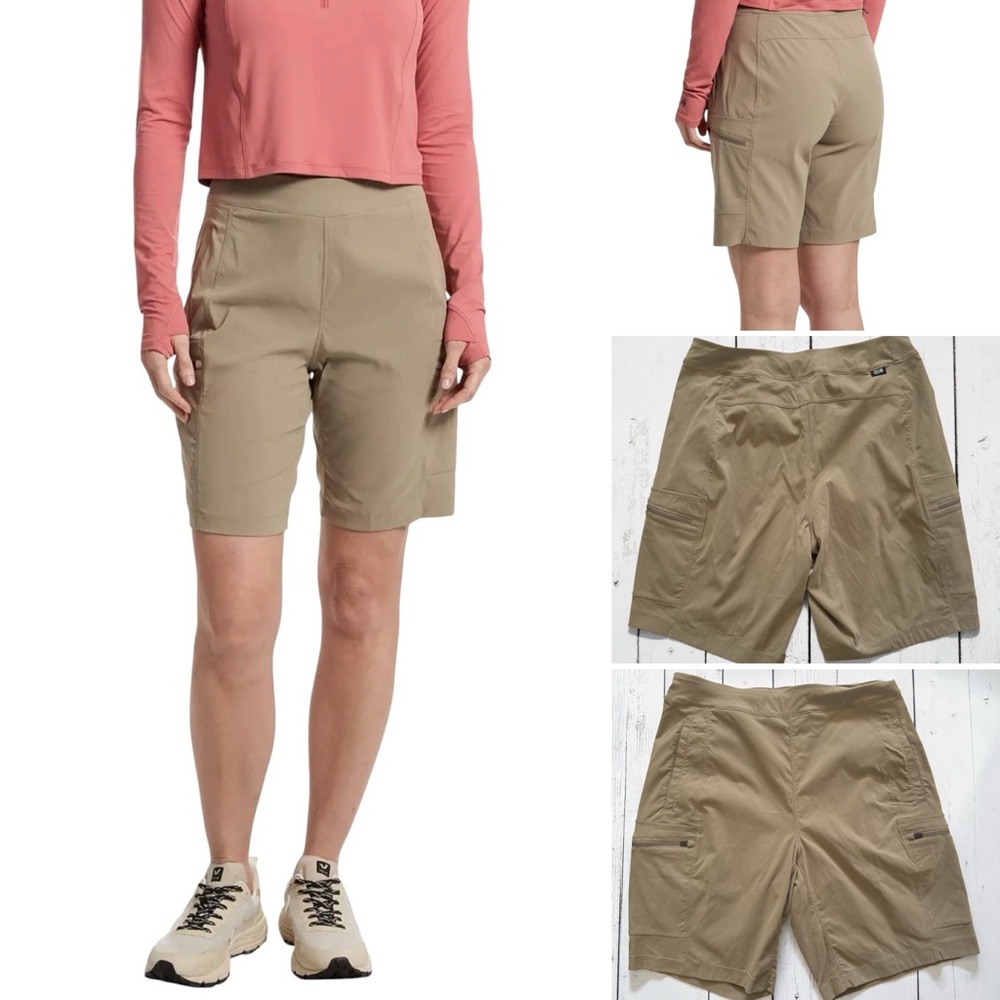 Mountain Hardwear Shorts Dynama Cargo Bermuda Outdoor UPF 50 High Rise Women M